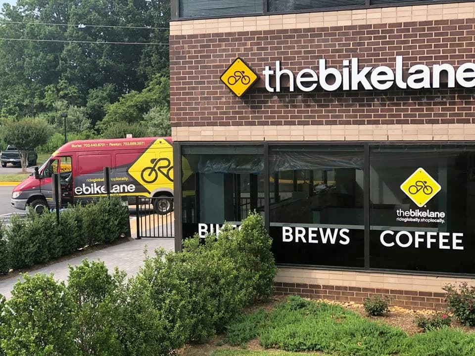 The Bike Lane Bicycle Shop in Washington, specialty coffee cafe