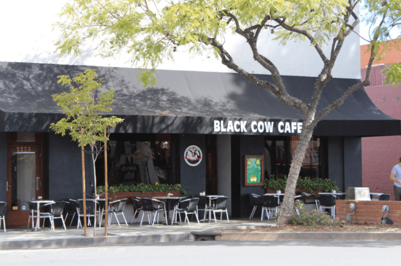The Black Cow in Los Angeles, specialty coffee cafe