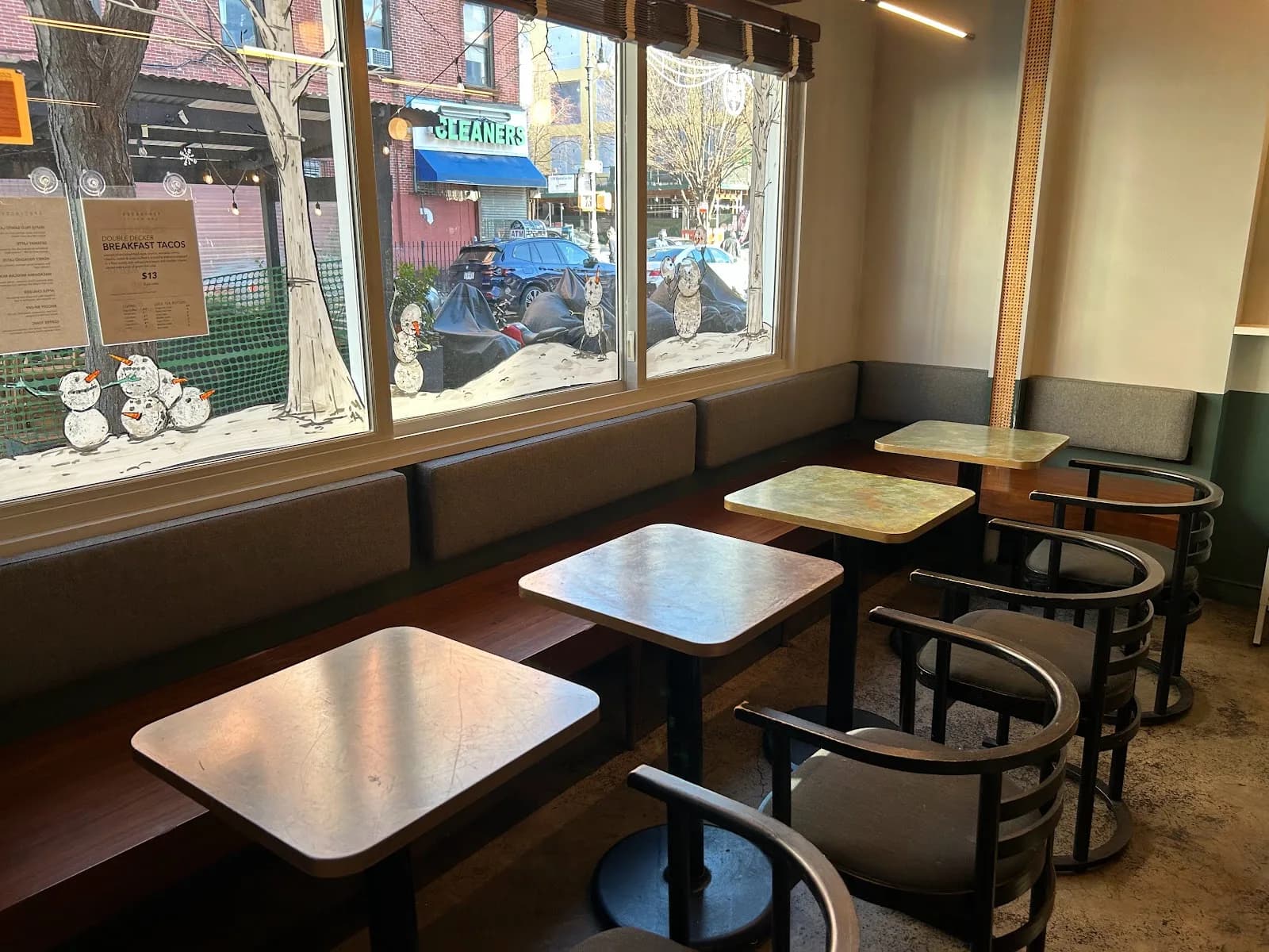 The Blue Light Speak Cheesy in New York City, specialty coffee cafe