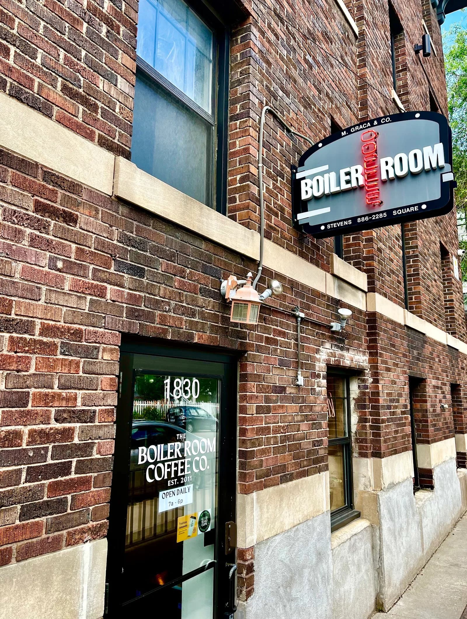 The Boiler Room Coffee Company in Minneapolis, specialty coffee cafe