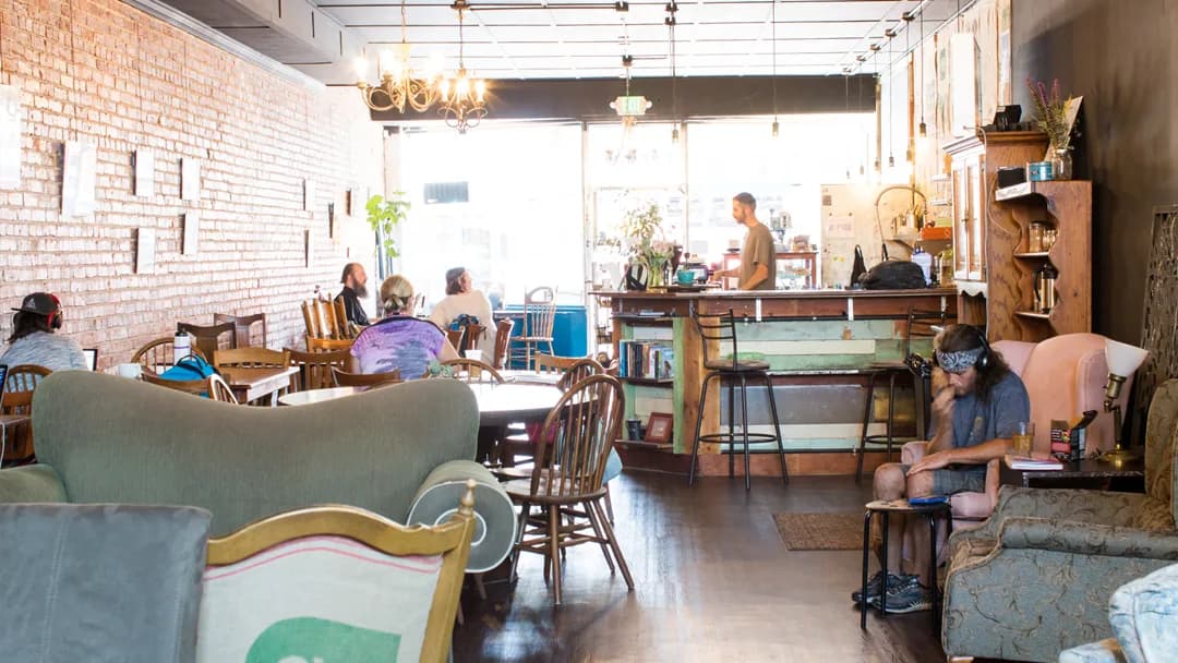 The Fig Tree Coffee, Art, & Music Lounge in Sacramento, specialty coffee cafe