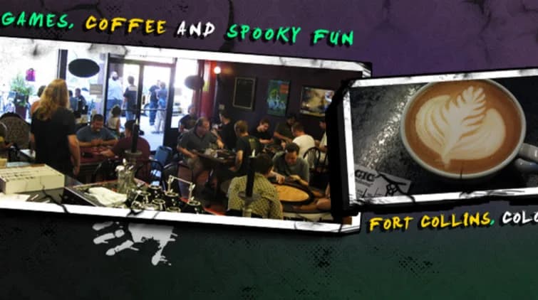 The Haunted Game Cafe in Fort Collins, specialty coffee cafe