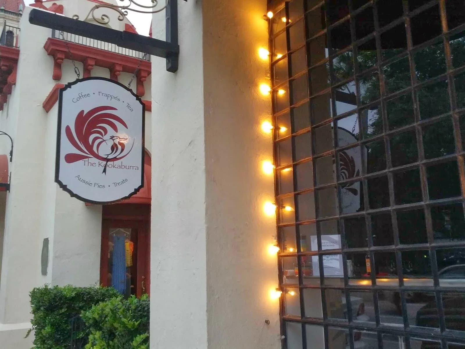 The Kookaburra Downtown in Saint Augustine, specialty coffee cafe