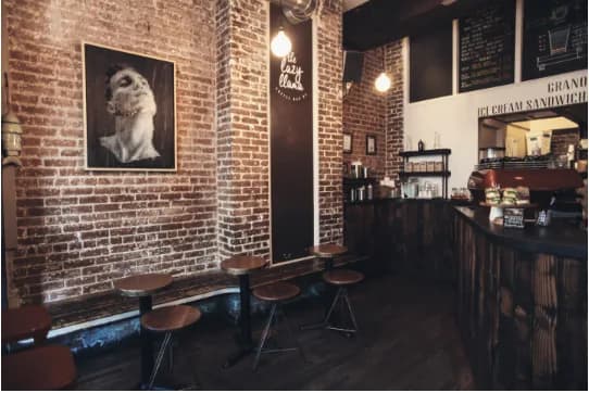 The Lazy Llama Coffee Bar in New York City, specialty coffee cafe