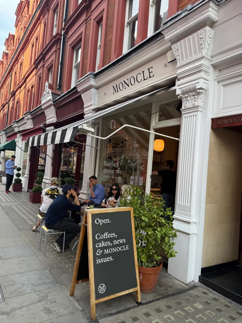 the monocle café, marylebone, london