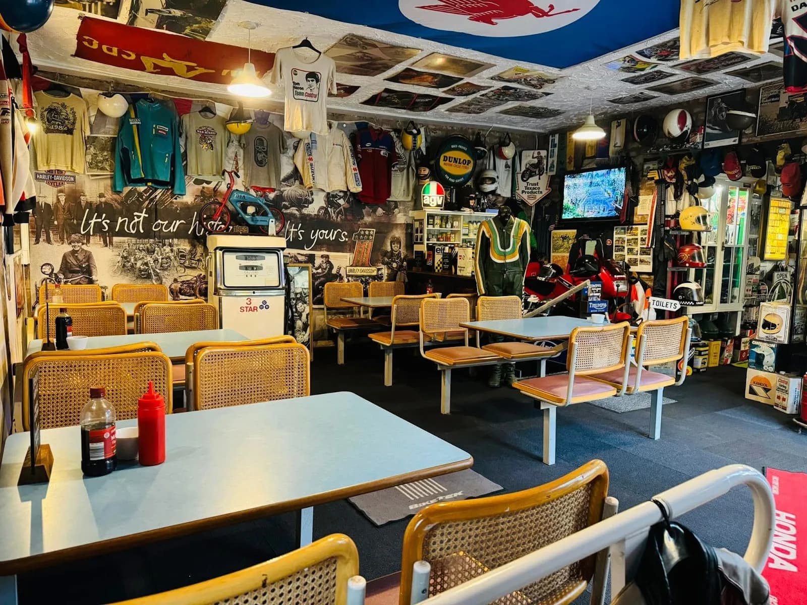 The Old Stores Motorbike Café in Mold, specialty coffee cafe
