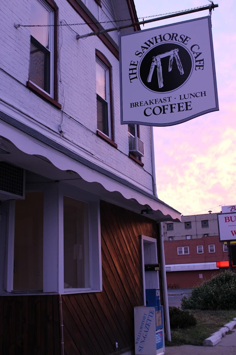The Sawhorse Cafe in Williamsport, specialty coffee cafe