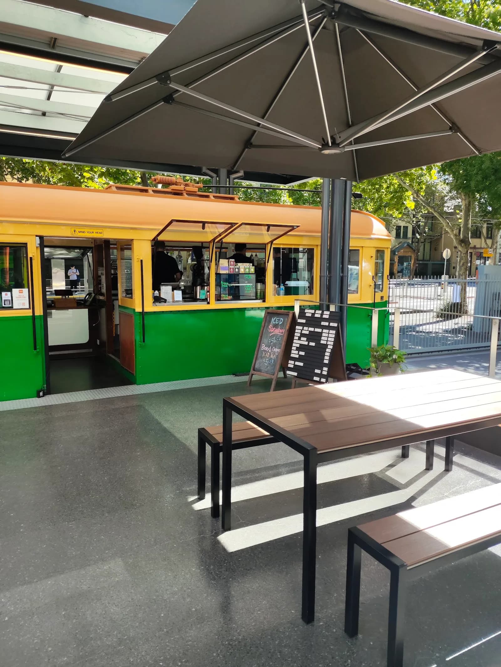 Tram Café in Melbourne, specialty coffee cafe