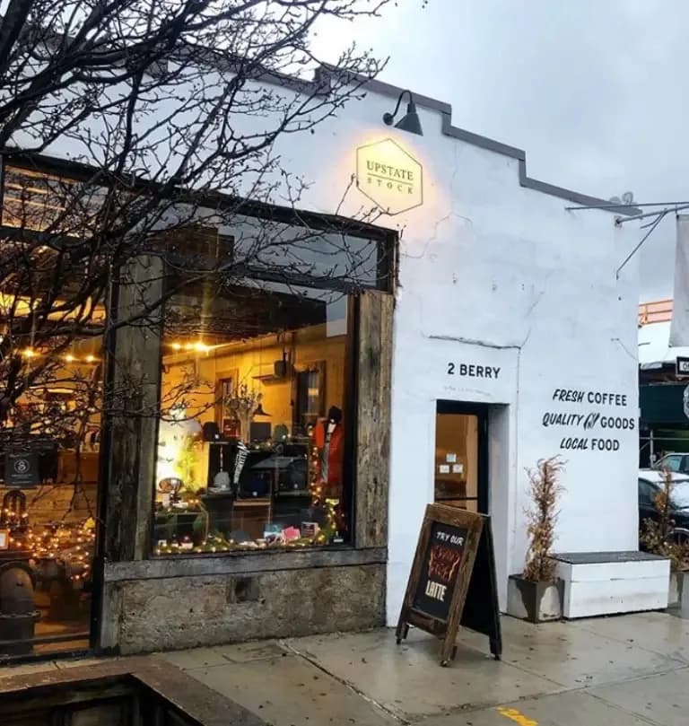 Upstate Stock in New York City, specialty coffee cafe