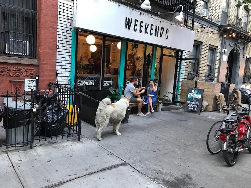 Weekends Cafe in New York City, specialty coffee cafe