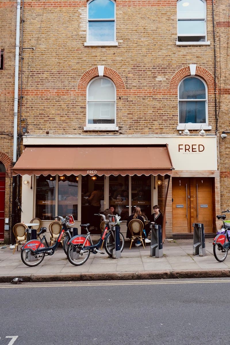 Where's Fred's in London, specialty coffee cafe