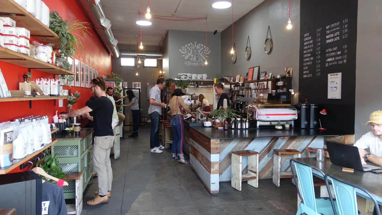 Woodcat Coffee Bar in Los Angeles, specialty coffee cafe