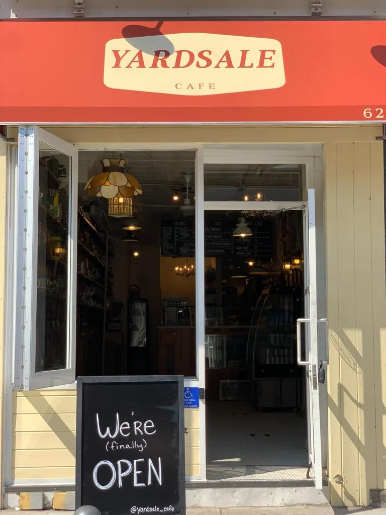 Yardsale cafe in New York City, specialty coffee cafe